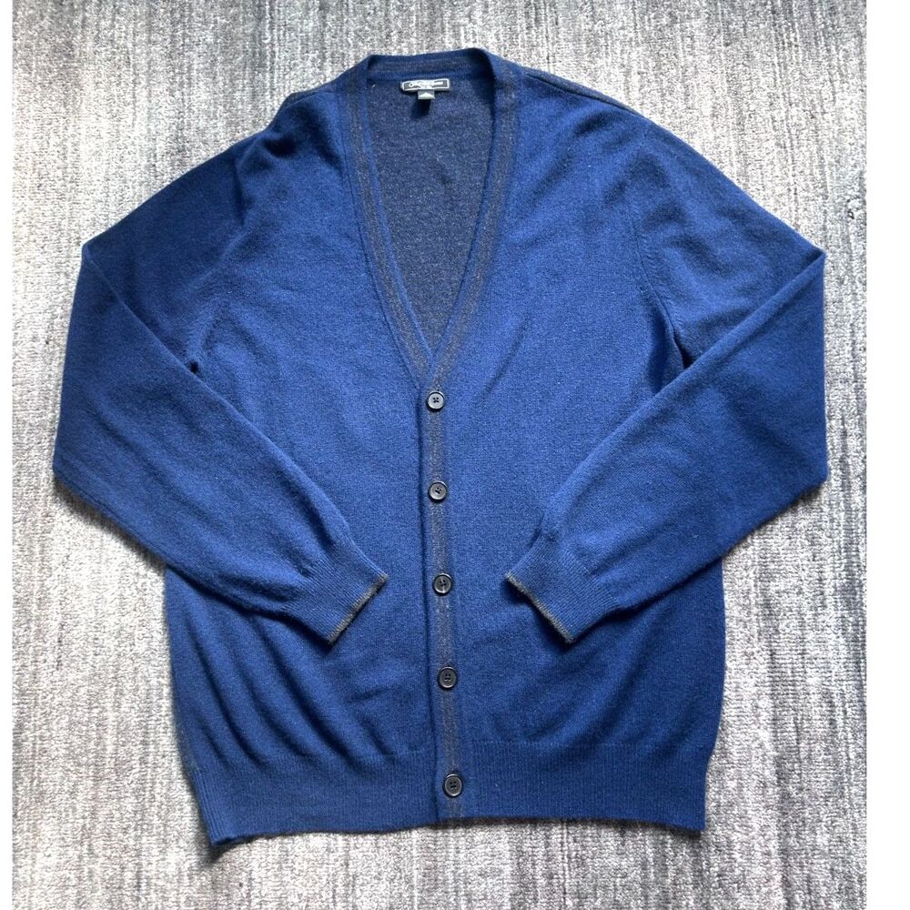 Saks Fifth Avenue Cashmere Cardigan Sweater L